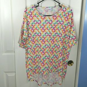 Lularoe Women's Tunic Multi Color Top